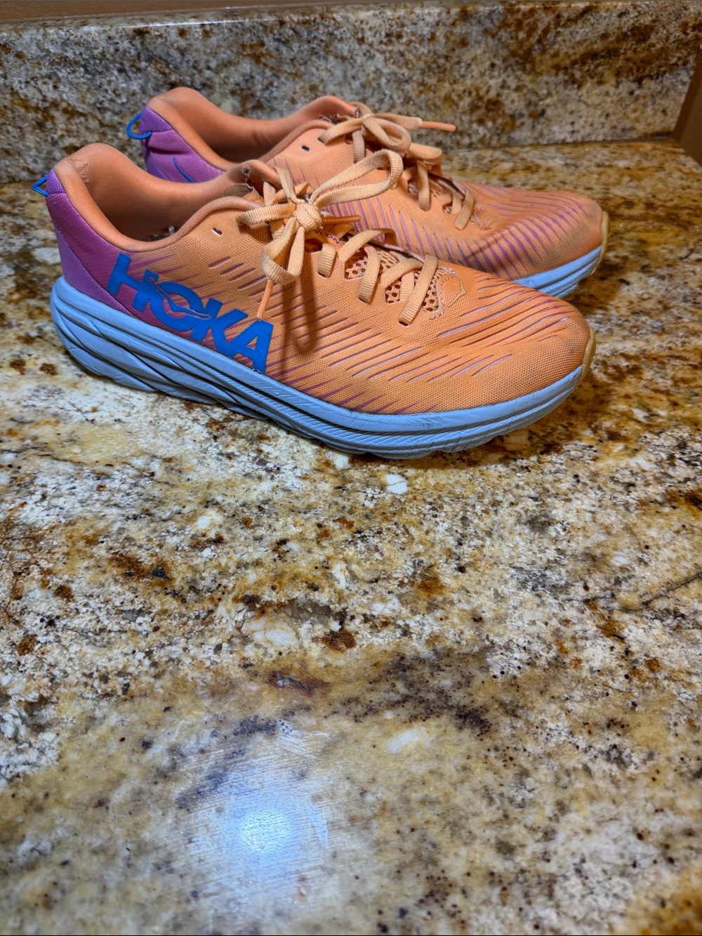 Hoka Rincon 3 running shoes.